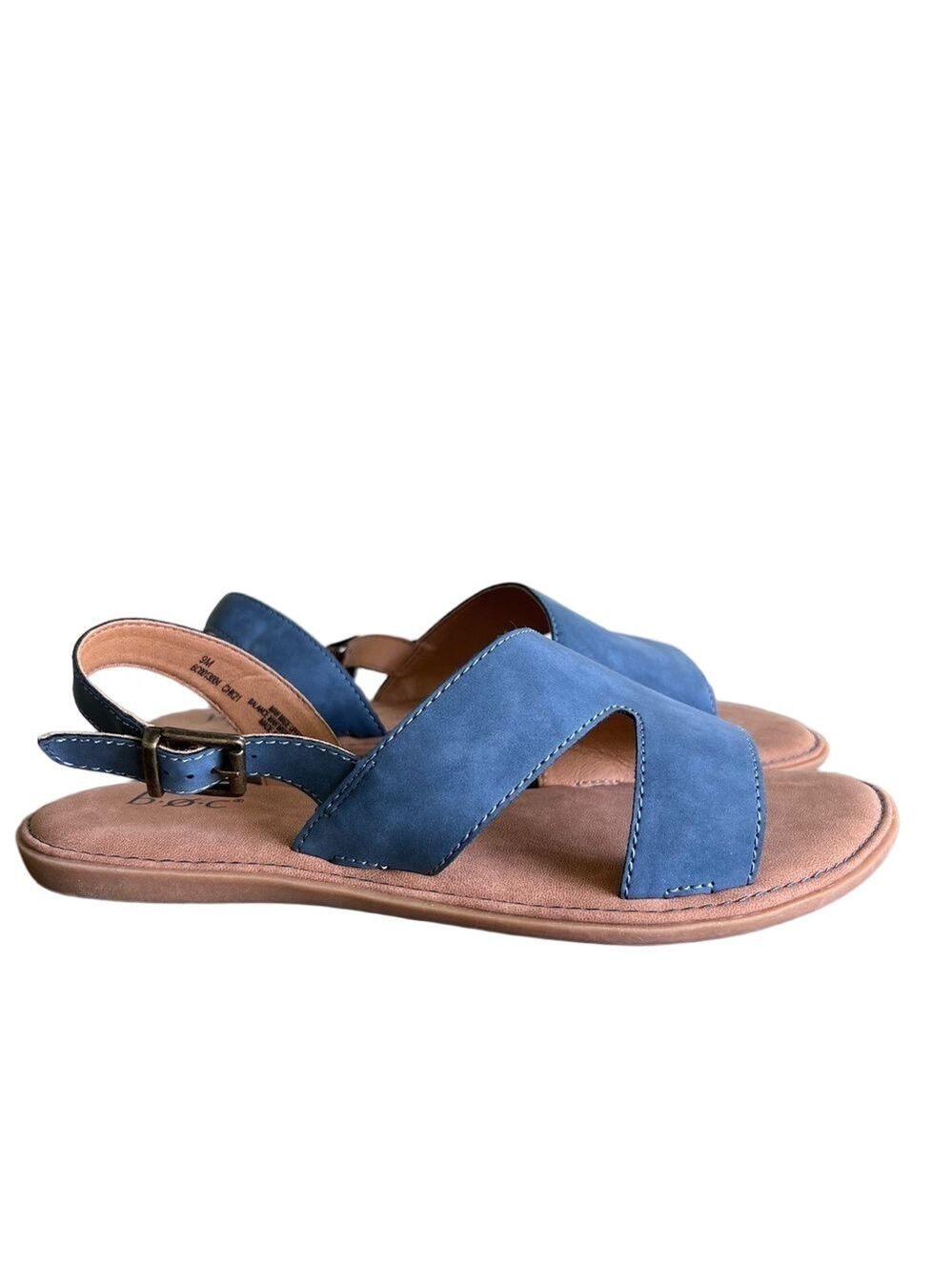B.O.C. NEW Women’s Milania Blue Denim Open Toe Slingback Sandal Size 9 #B34106